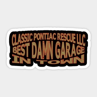 Best Damn Garage Sticker